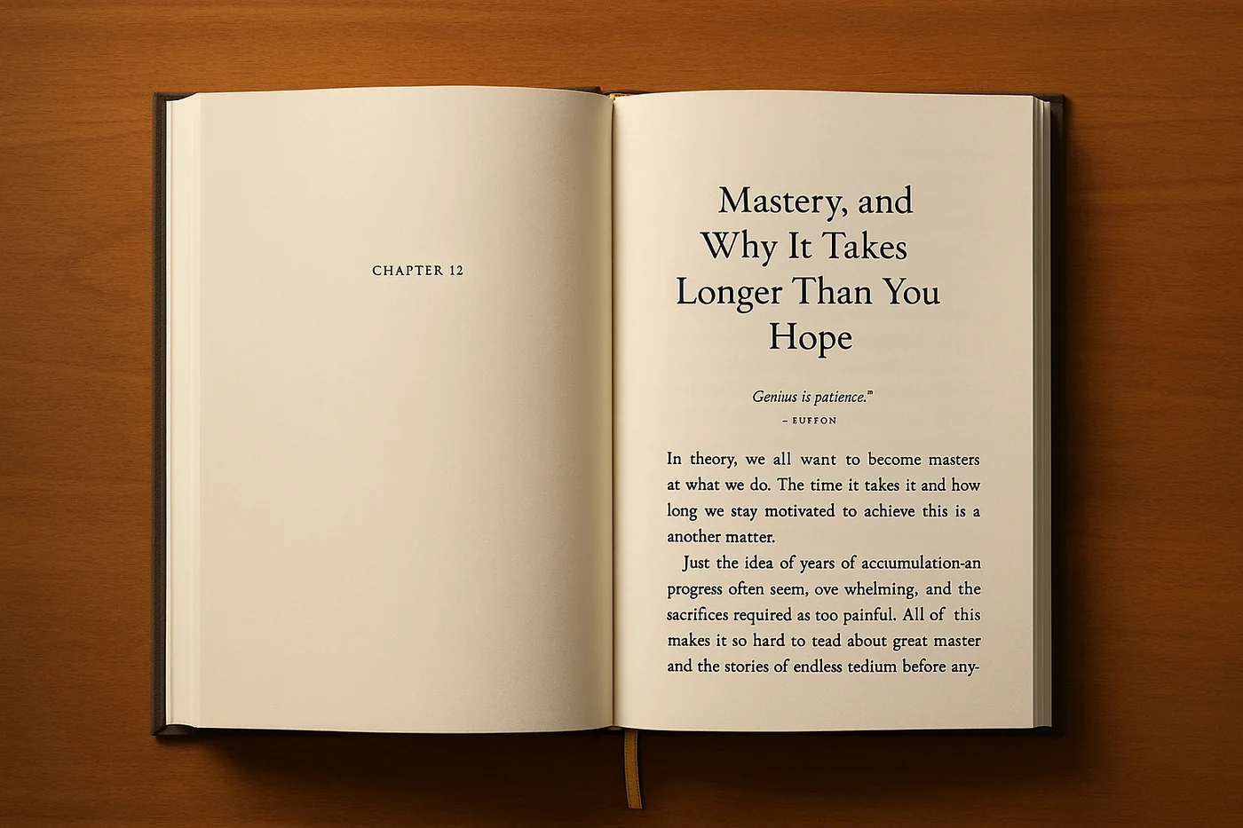 Interior spread of Berufung, showing the opening of Chapter 12
