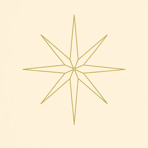 A many-pointed compass rose — the symbol of Part VI, on locating your one-sentence vocation